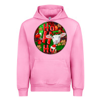 Fuchsia Pink ho ho ho merino wool baby sheep Urban Hoodie - LillyAllenDesigns