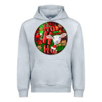 Heather Grey ho ho ho merino wool baby sheep Urban Hoodie - LillyAllenDesigns