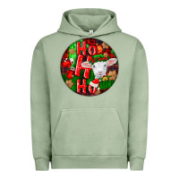 Pigment Oil Green ho ho ho merino wool baby sheep Urban Hoodie - LillyAllenDesigns