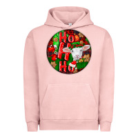 Pigment Salmon ho ho ho merino wool baby sheep Urban Hoodie - LillyAllenDesigns