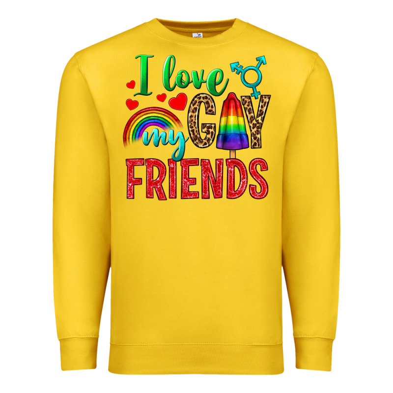 I Love My Gay Friends Premium Sweatshirt by BundleAndBundleShop | Teevron