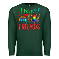 Sports Green I Love My Gay Friends Premium Sweatshirt - BundleAndBundleShop