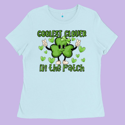Coolest Clover To Pinch Ladies Tee Designed By Maliassmallbusiness