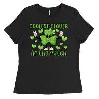 Black coolest clover to pinch Ladies Tee - MaliasSmallBusiness