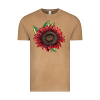 Vintage Camel ProCut Red Sunflower Vintage Tee - LillyAllenDesigns