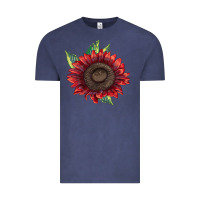 Vintage Denim ProCut Red Sunflower Vintage Tee - LillyAllenDesigns