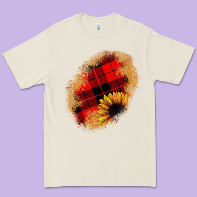 Sunflower Christmas Patch Premium Tee Designed By Jahusdesignshop