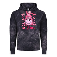 Cloud Black valentine vibes Vintage Hoodie - LillyAllenDesigns