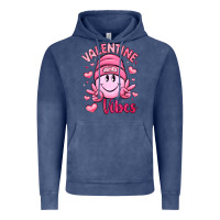 Vintage Denim valentine vibes Vintage Hoodie - LillyAllenDesigns