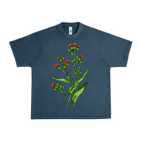 Midnight Navy Tassel Flower Illustrations Urban Heavy Tee - LillyAllenDesigns