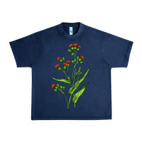 Navy Tassel Flower Illustrations Urban Heavy Tee - LillyAllenDesigns