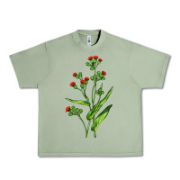 Oil Green Tassel Flower Illustrations Urban Heavy Tee - LillyAllenDesigns
