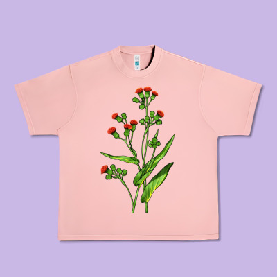 Tassel Flower Illustrations Urban Heavy Tee Designed By Lillyallendesigns