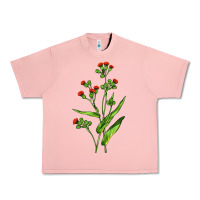 Salmon Tassel Flower Illustrations Urban Heavy Tee - LillyAllenDesigns