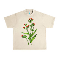 Sandshell Tassel Flower Illustrations Urban Heavy Tee - LillyAllenDesigns