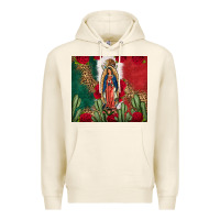 Tofu Our Lady Of Guadalupe Mexican Flag Roses Cactus Premium Hoodie - FaDigitalArtStudio