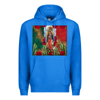 True Royal Our Lady Of Guadalupe Mexican Flag Roses Cactus Premium Hoodie - FaDigitalArtStudio