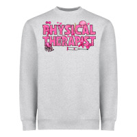 Heather Grey breast cancer physical therapist Heavyweight Sweatshirt - texasbilliewilder
