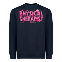 Navy breast cancer physical therapist Heavyweight Sweatshirt - texasbilliewilder