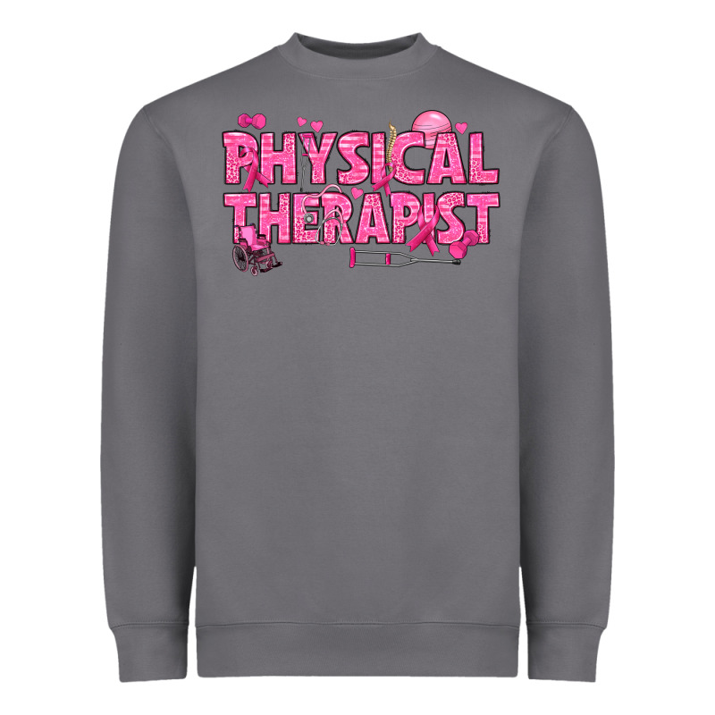 Breast Cancer Physical Therapist Heavyweight Sweatshirt by texasbilliewilder | Teevron