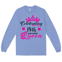 Colony Blue Celebrating With the 18th Birthday Queen Long Sleeve Tee - Bettercallsaul