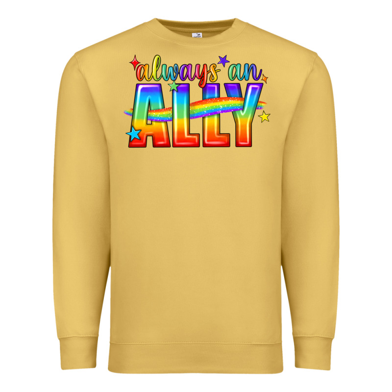 Always An Ally Pride Lgbtq Premium Sweatshirt by BundleAndBundleShop | Teevron