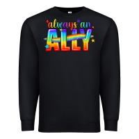 Black Always An Ally Pride LGBTQ Premium Sweatshirt - BundleAndBundleShop
