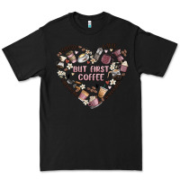 Black but first coffee Premium Tee - MaliasSmallBusiness