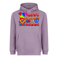 Lavender Love Gnomes No Bounds Heavyweight Hoodie - BundleAndBundleShop