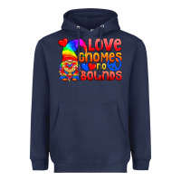 Navy Love Gnomes No Bounds Heavyweight Hoodie - BundleAndBundleShop