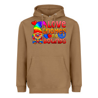 Toasted Coconut Love Gnomes No Bounds Heavyweight Hoodie - BundleAndBundleShop