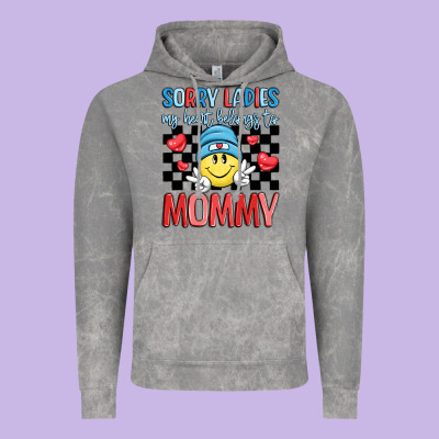 Sorry Ladies My Heart Belongs To Mommy Vintage Hoodie Designed By Lillyallendesigns