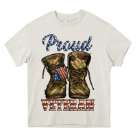 Cream proud veteran camo shoes Heavy Core Tee - Jasminsmagicworld