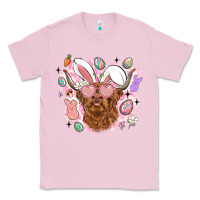 Bubblegum Pink highland heifer easter Classic Tee - LillyAllenDesigns