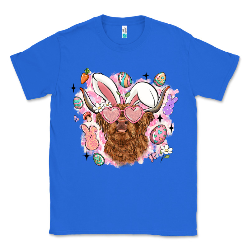 Highland Heifer Easter Classic Tee by LillyAllenDesigns | Teevron