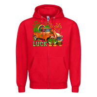 St. Patrick's Loads Of Luck With Gnome Zipper Hoodie | Teevron