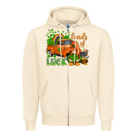 Sandshell St. Patrick's Loads of luck with gnome Zipper Hoodie - HowdyJamesFarm