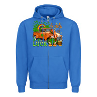 True Royal St. Patrick's Loads of luck with gnome Zipper Hoodie - HowdyJamesFarm