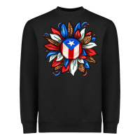 Black puerto rico sunflower Heavyweight Sweatshirt - texasbilliewilder