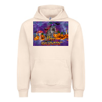 Sandshell Happy Halloween Raccoon Urban Hoodie - LillyAllenDesigns