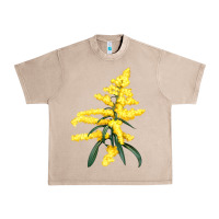 French Oak Botanical Goldenrod Illustrations Urban Heavy Tee - LillyAllenDesigns