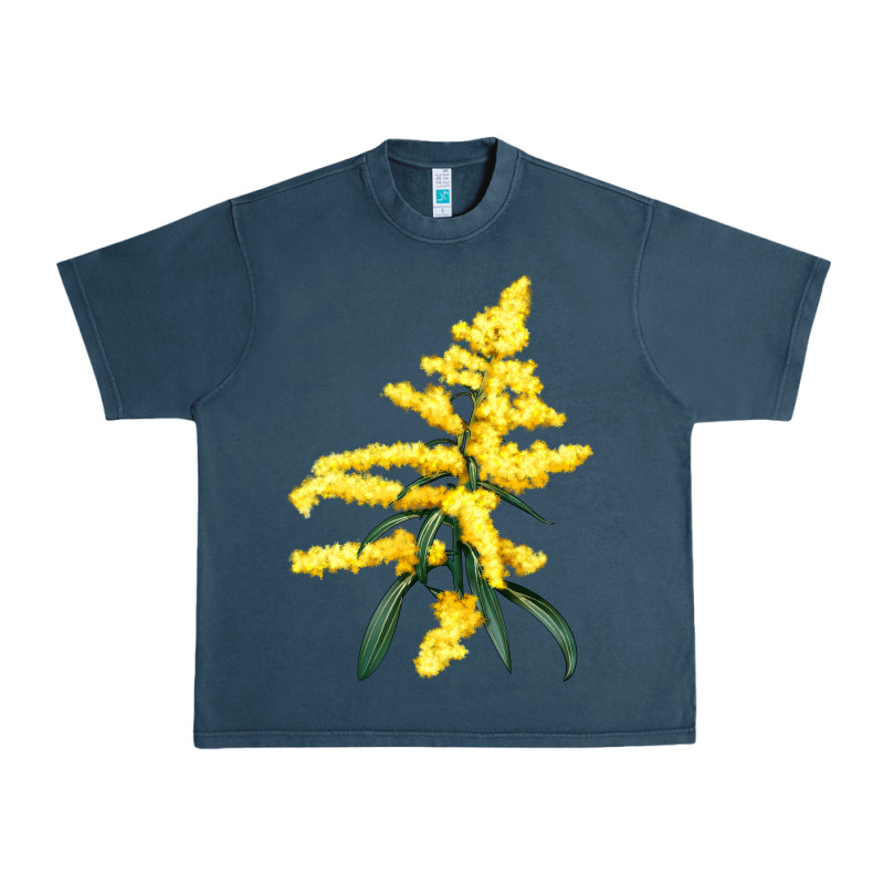 Botanical Goldenrod Illustrations Urban Heavy Tee by LillyAllenDesigns | Teevron