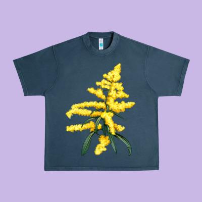 Botanical Goldenrod Illustrations Urban Heavy Tee Designed By Lillyallendesigns