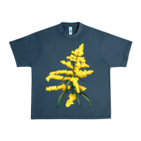 Midnight Navy Botanical Goldenrod Illustrations Urban Heavy Tee - LillyAllenDesigns