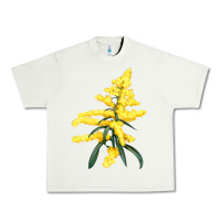 Pistachio Botanical Goldenrod Illustrations Urban Heavy Tee - LillyAllenDesigns