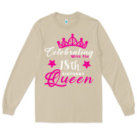 Celebrating With The 18th Birthday Queen Long Sleeve Tee | Teevron