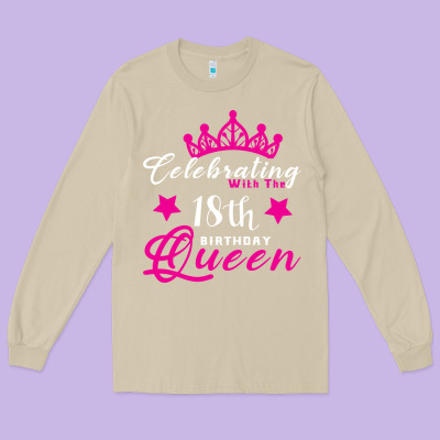 Celebrating With The 18th Birthday Queen Long Sleeve Tee Designed By Bettercallsaul