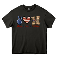 Asphalt Peace Love America Heavy Core Tee - Jasminsmagicworld