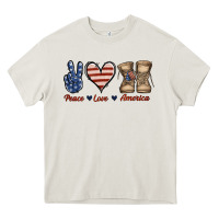 Peace Love America Heavy Core Tee | Teevron