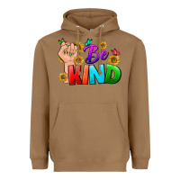 Toasted Coconut Be Kind LGBTQ+ Heavyweight Hoodie - BundleAndBundleShop